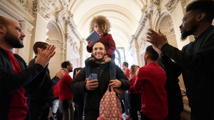 Apple Store, Champs Elysées. Opening
